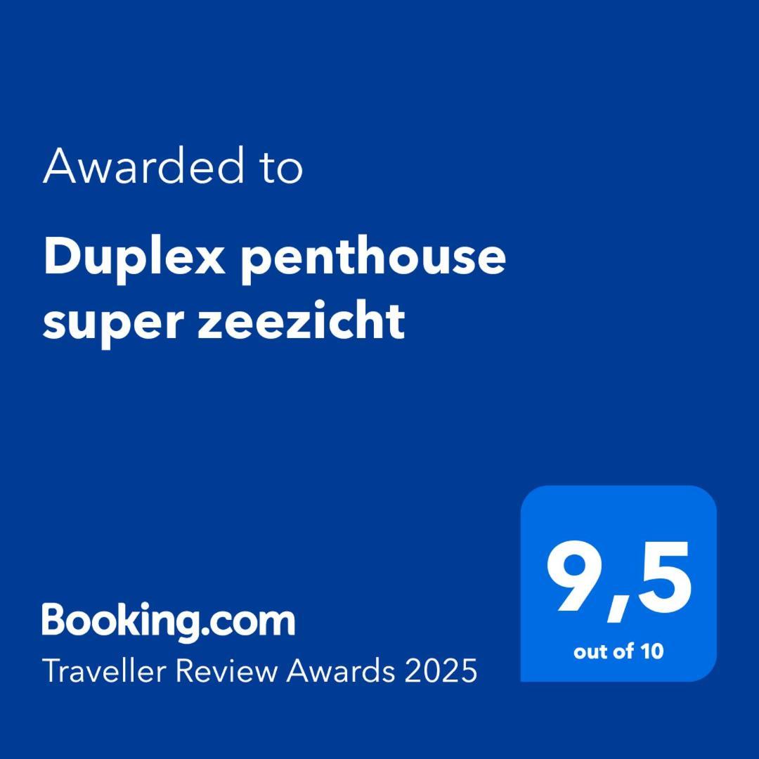 Duplex Penthouse Super Zeezicht Lägenhet De Panne Exteriör bild